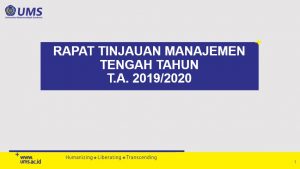 Read more about the article Pelaksanaan RTM Tengah Tahun 2019/2020 Dilaksanakan Secara Online